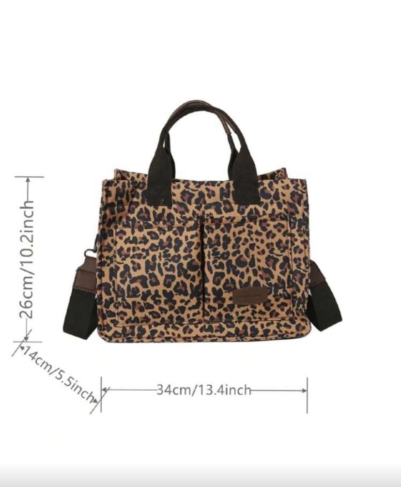 Tote Bag Animal Print Semi Impermeable
