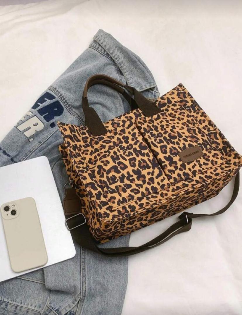 Tote Bag Animal Print Semi Impermeable