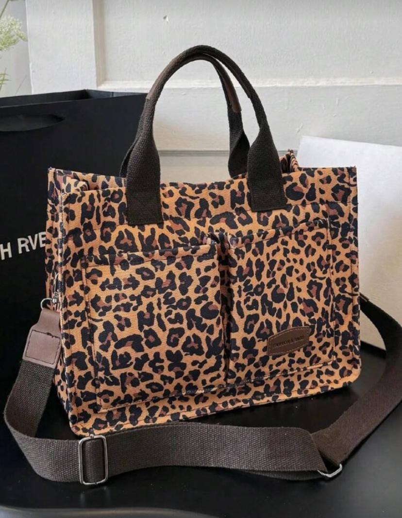 Tote Bag Animal Print Semi Impermeable