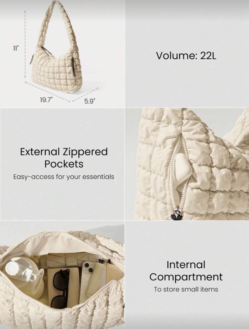 Bolso Crossbody Puffer Semi Impermeable